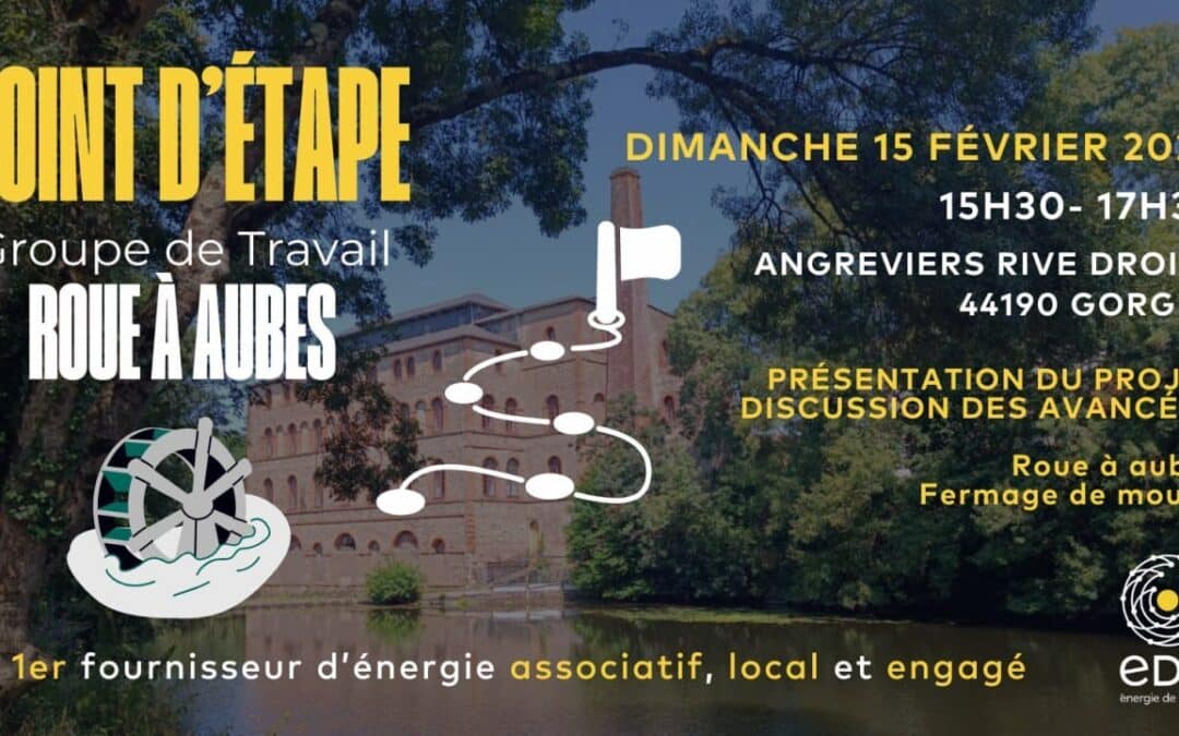 Point d'étape roue à aubes