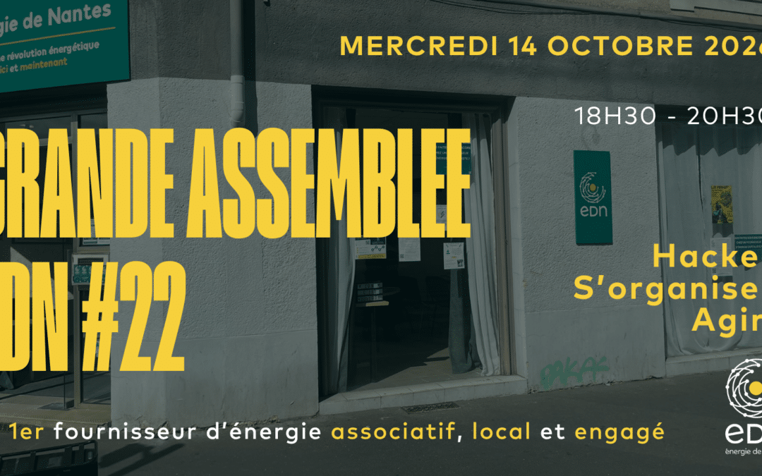 Grande assemblé d'EDN mercredi 14 octobre